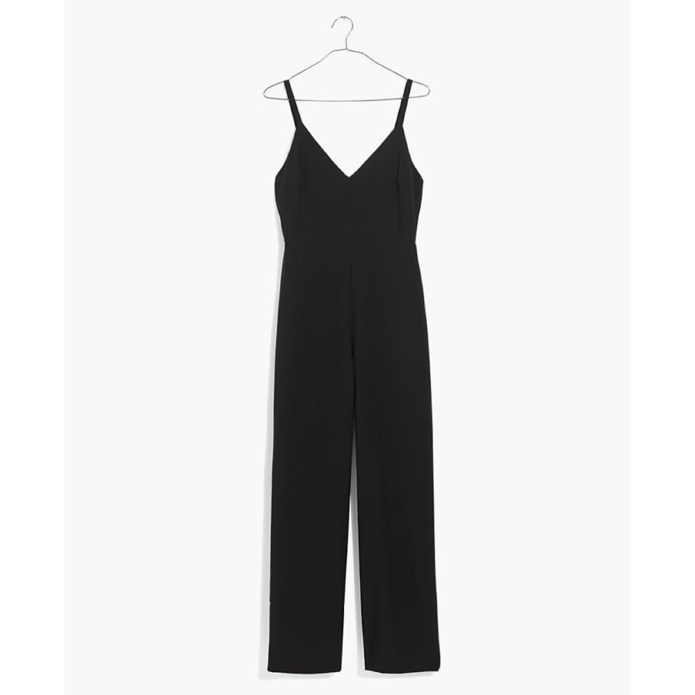 Madewell Thistle Cami Jumpsuit Black Wide Leg NWT - Picture 5 of 6
